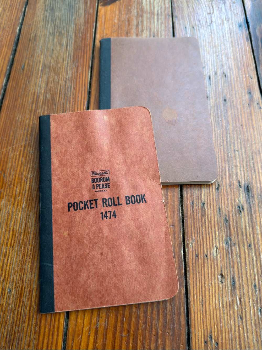Vintage Standard Boorum & Pease notebooks bundle of 2: 1474 & 6136